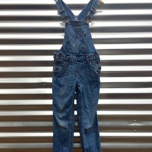Girls Gap denim overalls size small 6/7